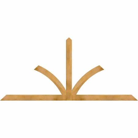 Ekena Millwork Richland Rough Sawn Timber Gable Bracket, Western Red Cedar, 96"W x 44"H x 2"D x 4"F, 11/12 Pitch GBW096X44X0204RIC00RWR